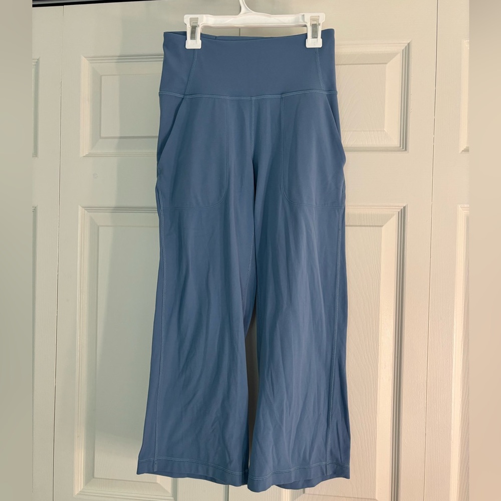 Lululemon blue wide leg leggings